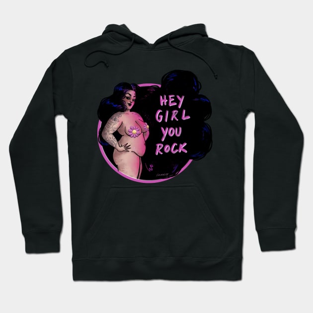 Hey Girl Hoodie by SaraWired